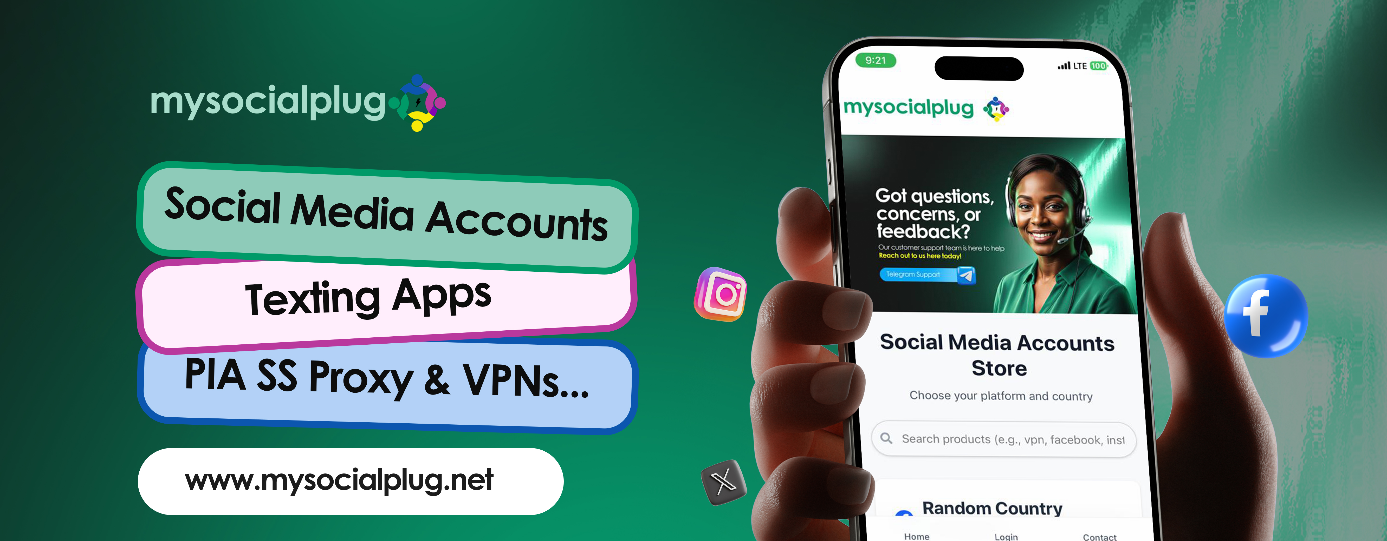 MySocialPlug - Social Media Services